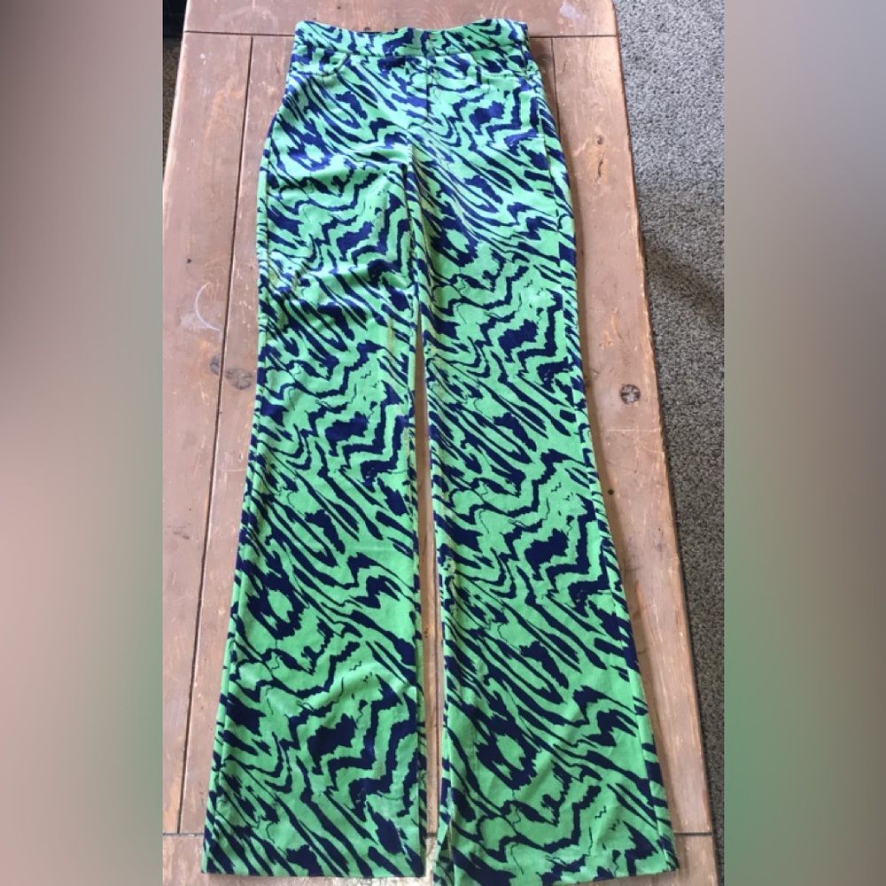 Zara High Waisted Velvet Pants